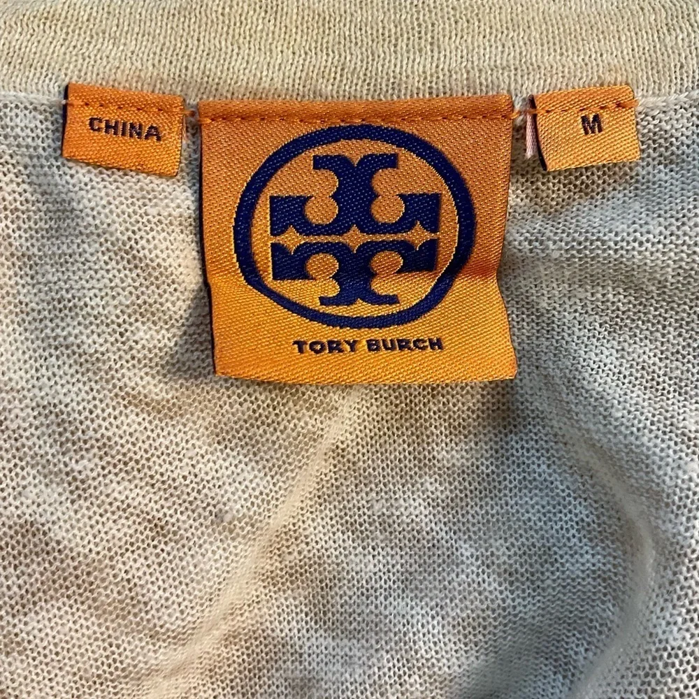 Tory Burch light weight open front cardigan with sequin Size M